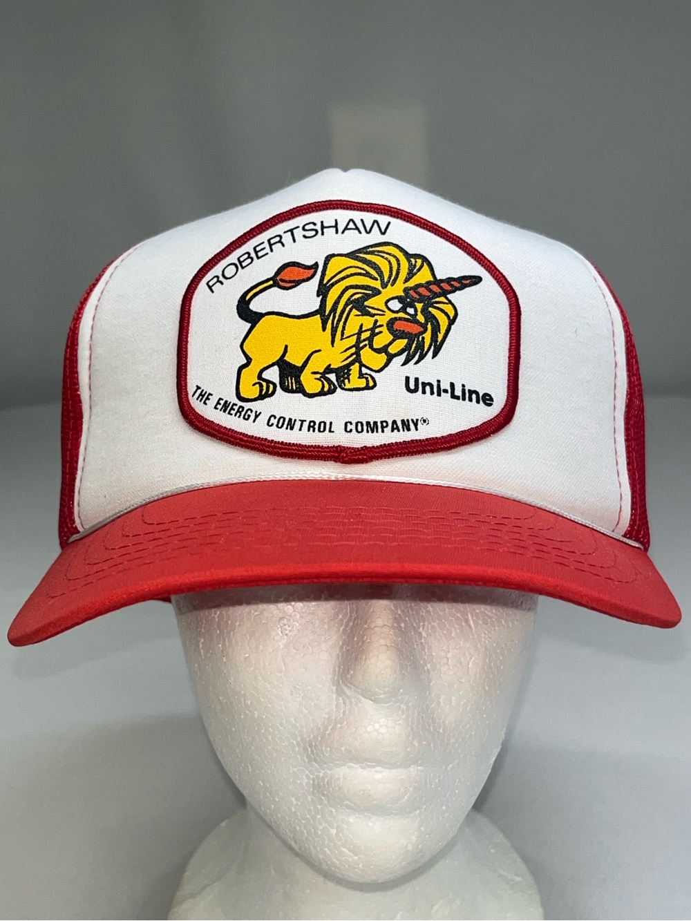 Robertshaw Uni-Line Energy Control Lion Mesh Snapback Vintage Trucker Hat